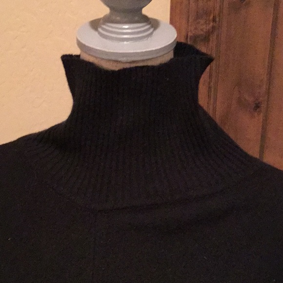 INC Black Poncho .. Silk and Rabbit Hair - Picture 2 of 4